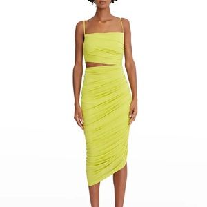 Halston Averie ruched cutout dress size 4